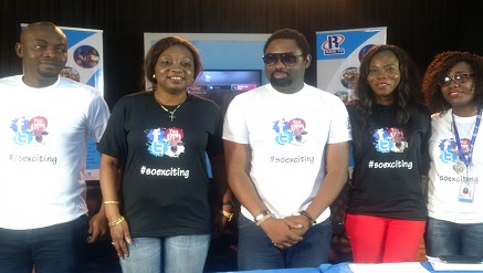 (L-r): Victor Idiong, channel manager, Agatha Amata, CEO, Benny Alli, head, Technical, Tosin Joseph, general manager and Rita Allionk, head of Productions, all from Rave TV during a press briefing on RAVE TV @1 held in Lagos on Friday.